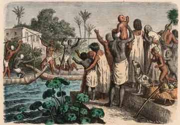 Égypte antique : Joutes nautiques, 1866