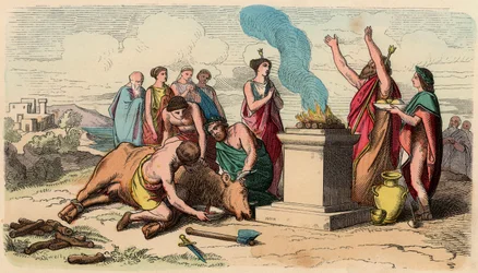 Grèce antique : sacrifice rituel d