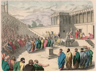 Grèce antique : Théâtre - Représentation de la tragédie Agamemnon