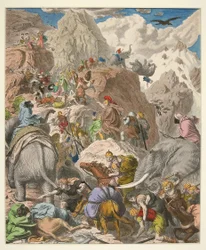 Hannibal traversant les Alpes, publ. 1866