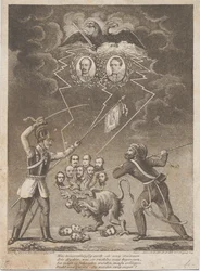 Allégorie de la suppression de la Révolution hongroise en 1849, 1849