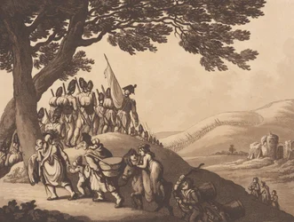 Soldats en marche, 1er avril 1798