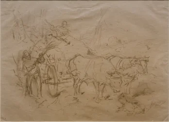 Chariot à bœufs