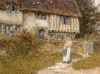 À côté de la vieille porte de l