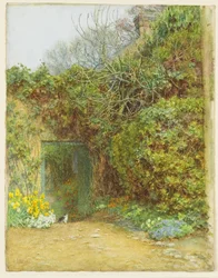 La porte de la laiterie, Farringford, maison de Lord Tennyson, c.1890