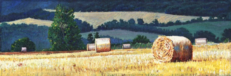 Meules de foin sur une colline, 2012