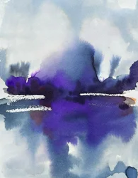 Reflet violet brumeux