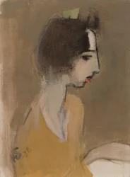 Profil de femme (de mémoire)