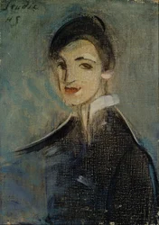 Chanteuse en noir, 1916-1917