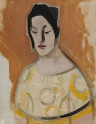La diseuse de bonne aventure (femme en robe jaune)