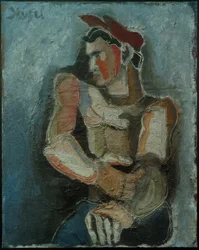 Homme avec casquette plate