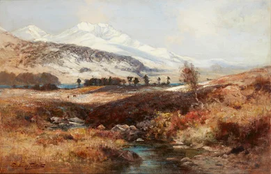 Paysage enneigé des Highlands