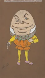 Humpty Dumpty (conception des costumes pour Alice au pays des merveilles, 1915)