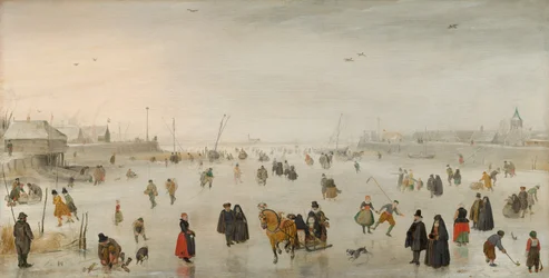 Une scène sur la glace, vers 1625