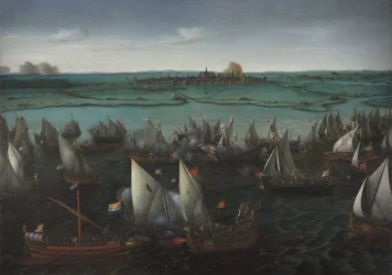 Bataille entre navires néerlandais et espagnols sur le Haarlemmermeer