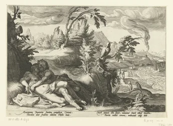 Corvus surprend la fille Coronis (Les Métamorphoses d