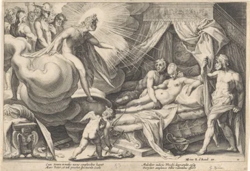 Mars et Vénus surpris par Apollon