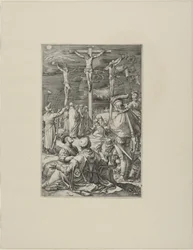 Christ sur la croix, planche dix de la Passion du Christ