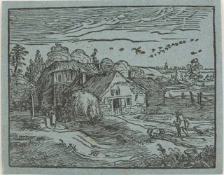 Paysage avec une ferme, extrait de Quatre petits paysages