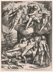 Mars et Vénus surpris par Vulcain