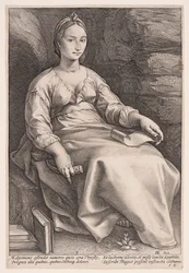 Melpomène, la muse de la tragédie, extrait des Neuf Muses