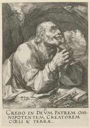 Pierre, planche 1 de la série « Le Christ, les douze apôtres et Paul »