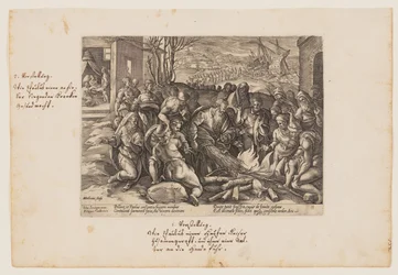 Saint Paul mordu par la vipère, extrait des Actes des Apôtres (Acta Apostolorum)