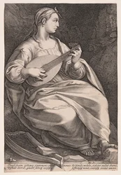 Terpsichore, la muse de la danse, extrait des Neuf Muses
