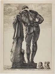 Hercule Farnèse, planche une des Trois célèbres sculptures antiques