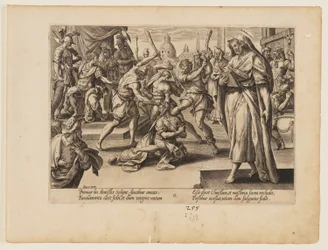 Le martyre de saint Jacques le Mineur, extrait du Martyre du Christ et des Apôtres