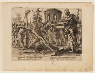 Le martyre de saint Philippe, extrait du Martyre du Christ et des Apôtres