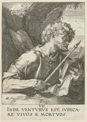 Thomas, planche 8 de la série « Le Christ, les douze apôtres et Paul »