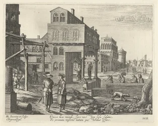 Vue de la ville avec l