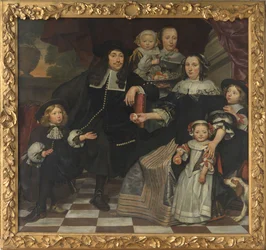 Une famille sur la terrasse d