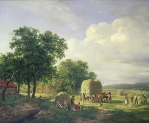 Paysage Boisé avec Faneurs, 1822