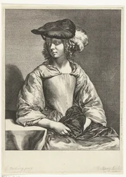 Jeune femme au béret
