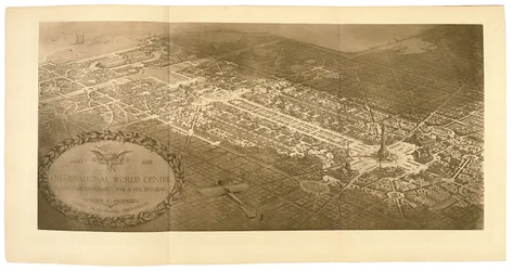 Vue aérienne du Centre mondial international