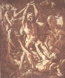 Hercule tuant Cacus