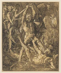 Hercule tuant Cacus