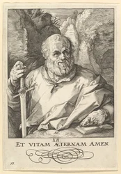 Saint Matthias, de Christ, les Apôtres et Saint Paul avec le Credo, vers 1589