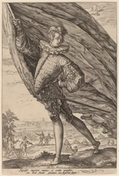 Le Porte-étendard, tourné vers la gauche