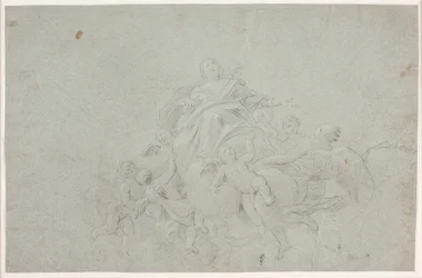 Assomption de Marie. Esquisse de composition