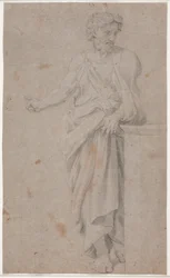 Homme debout. Étude d