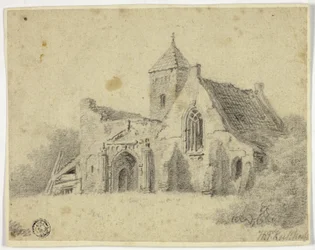 Église de campagne en ruines