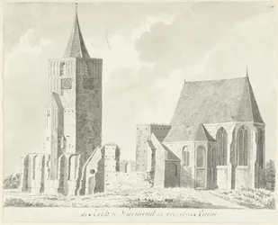 Église de Warmond et sa ruine