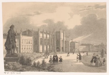 Vue du Willemshof dans le Willemspark vers 1849