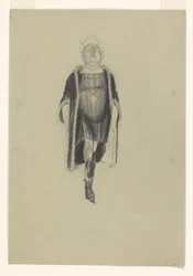 Figure avec le nez en l