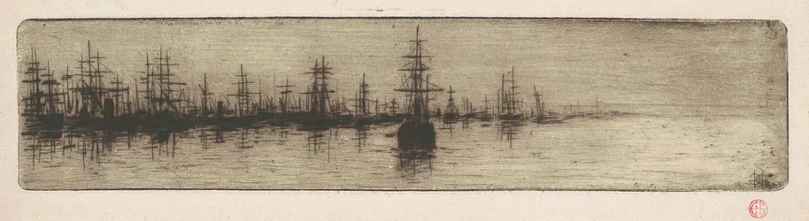 Grands voiliers dans un port