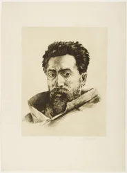 Un gréviste, vers 1888
