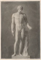 Apollon ou Adonis, vers 1818 (fusain sur papier)